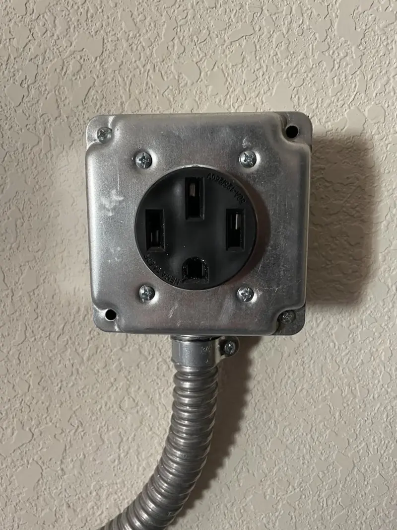 NEMA 14-50 outlet installed for Smart Home Electrical in St. Michael